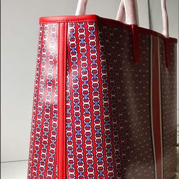 Tory Burch Handbags - Tory Burch “Exotic Red” Gemini Link Tote. NWT